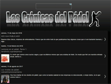 Tablet Screenshot of lascronicasdelpadel.com
